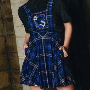 TARTAN RAVENCLAW APRON DRESS